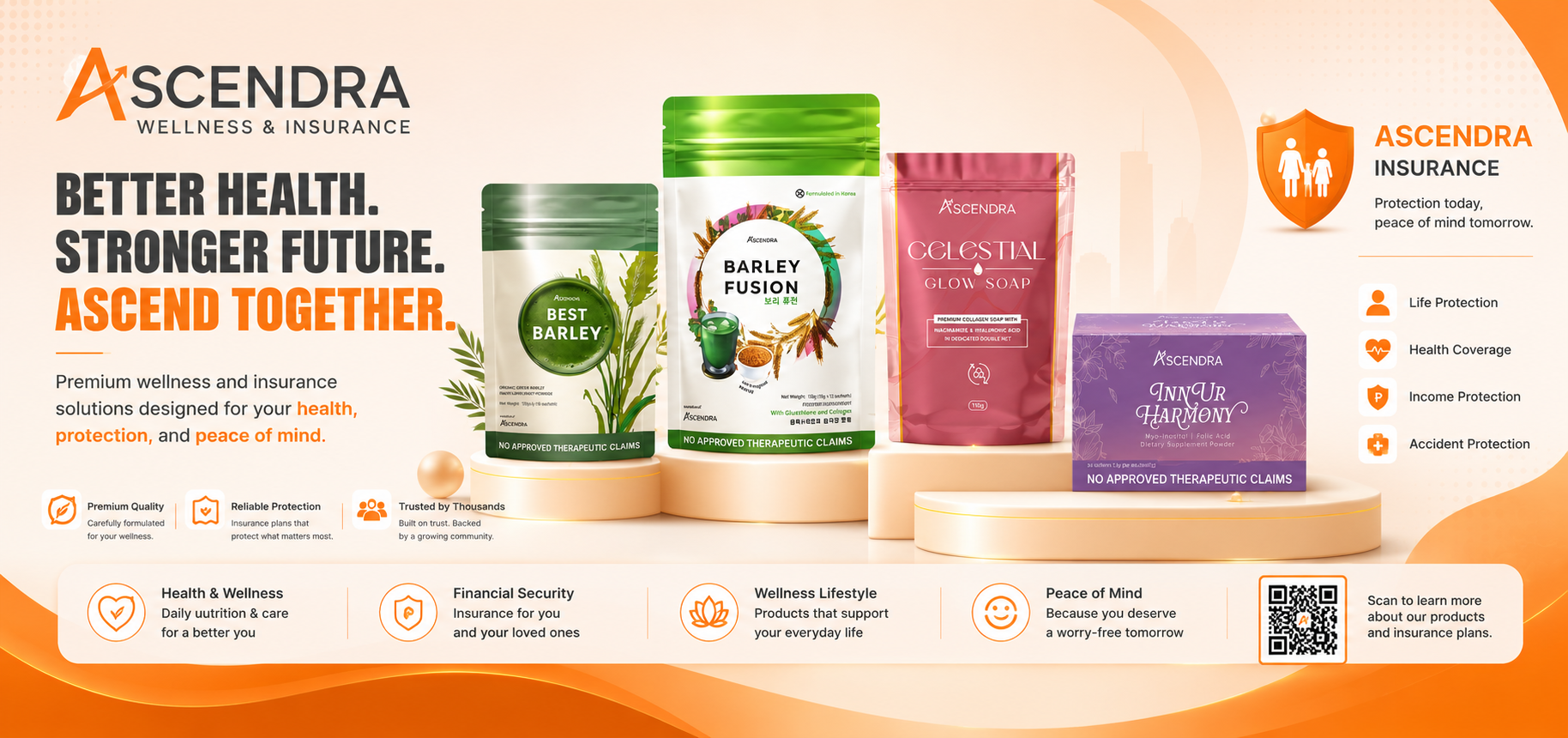 Ascendra — Better health. Stronger future. Ascend together.