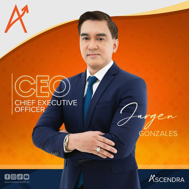 Jurgen Gonzales, Chief Executive Officer — Ascendra founder card.