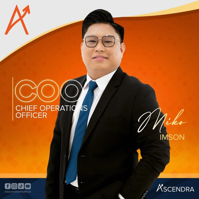 Miko Imson, Chief Operations Officer — Ascendra founder card.